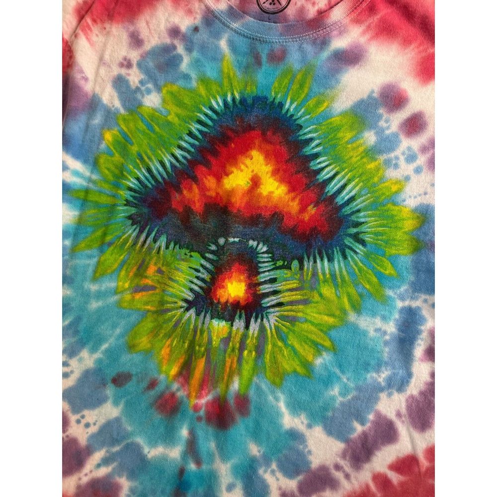Graphic Mens T Shirt Trippy Tie Dye Shroom Shirt Mushrooms Hippie 90s Retro - Picture 11 of 11